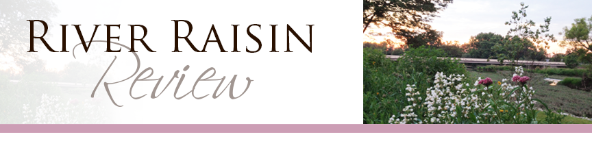 River Raisin Review Banner with Flowers