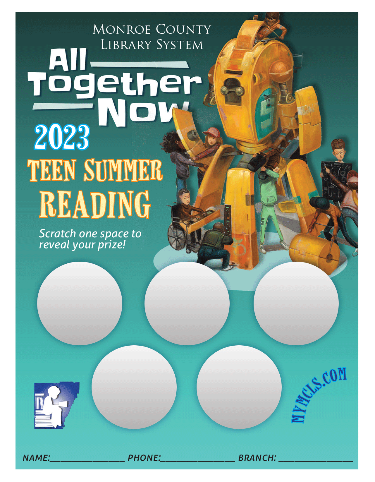 2023 Teen Summer Reading Scratch Card