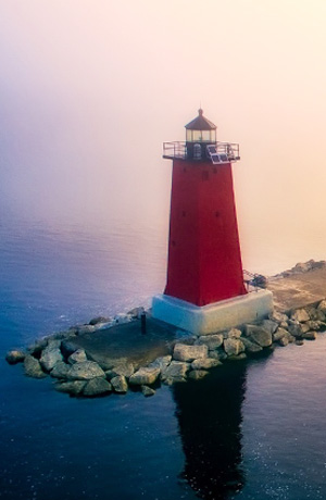 A Michigan lighthouse
